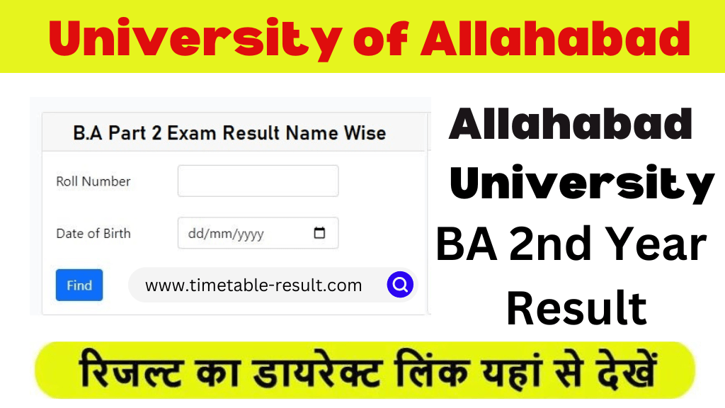 allahabad university ba 2nd year result