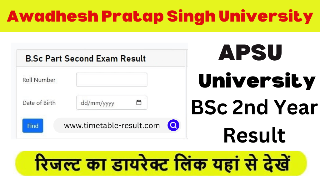 apsu bsc 2nd year result