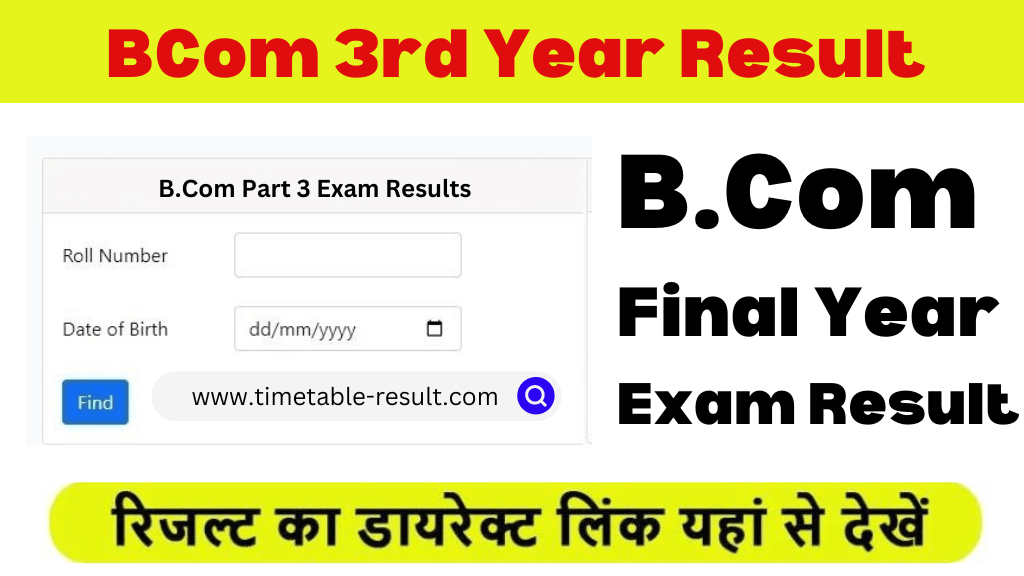 bcom 3rd year result