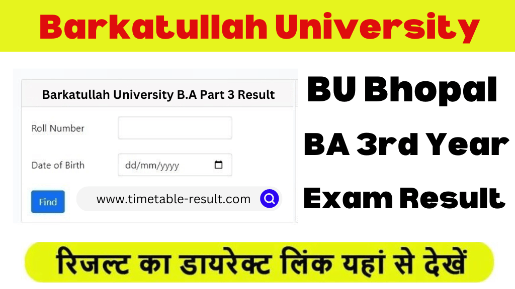 bu bhopal ba final year result