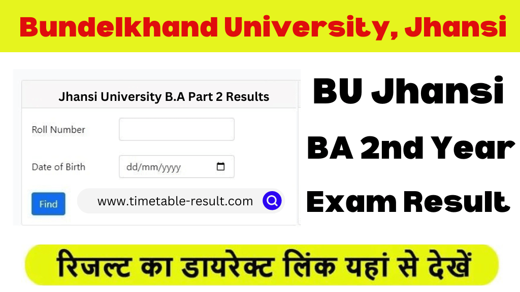 bu jhansi ba 2nd year result