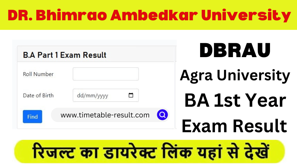 dbrau ba 1st year result