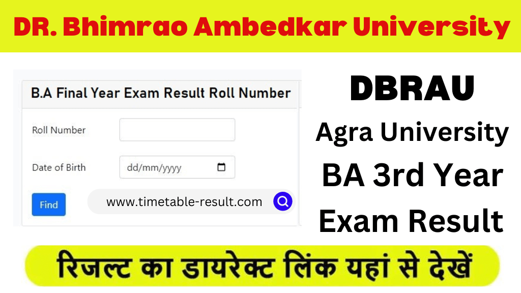 dbrau ba 3rd year result