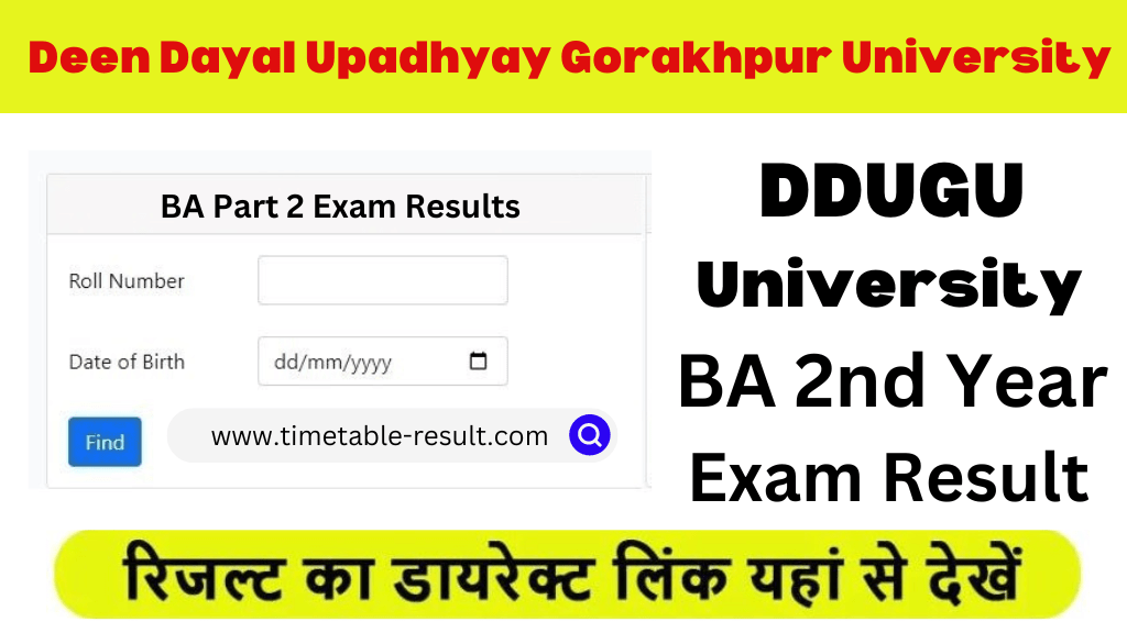 ddu ba 2nd year result