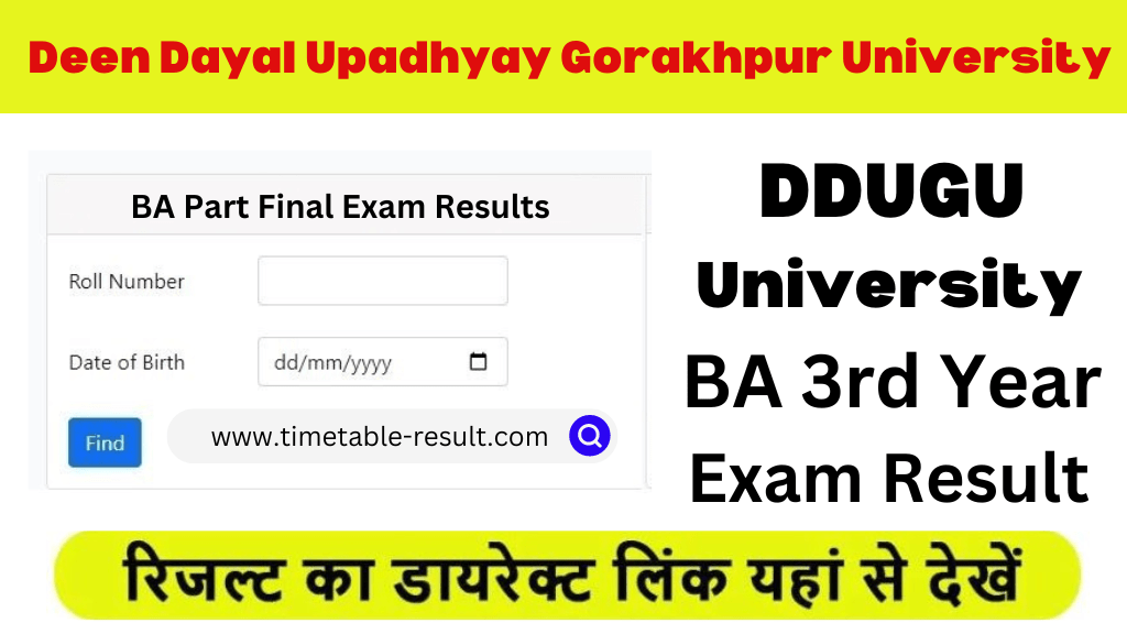 ddugu ba 3rd year result