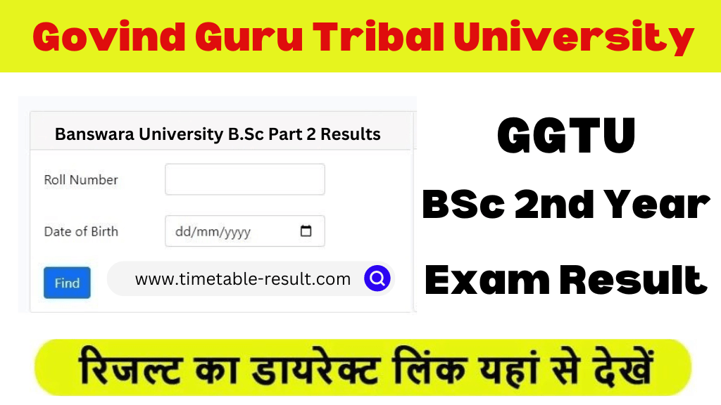 ggtu bsc 2nd year result