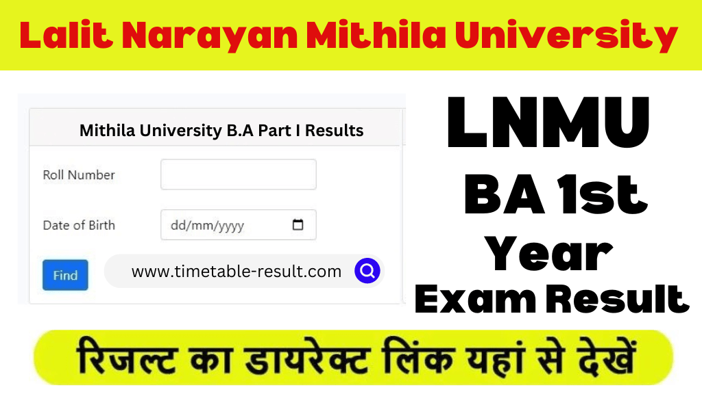 lnmu ba part 1 result