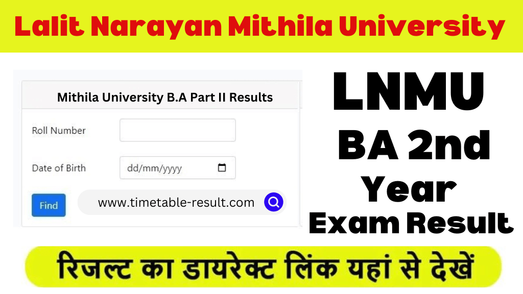 lnmu ba part 2 result