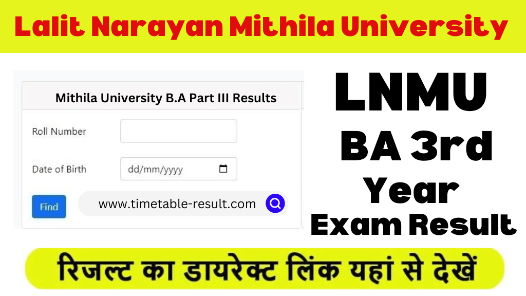 lnmu ba part 3 result