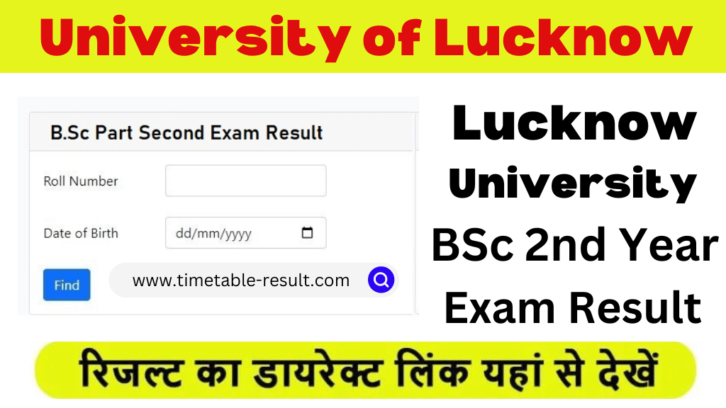 lucknow university bsc 2nd semester result