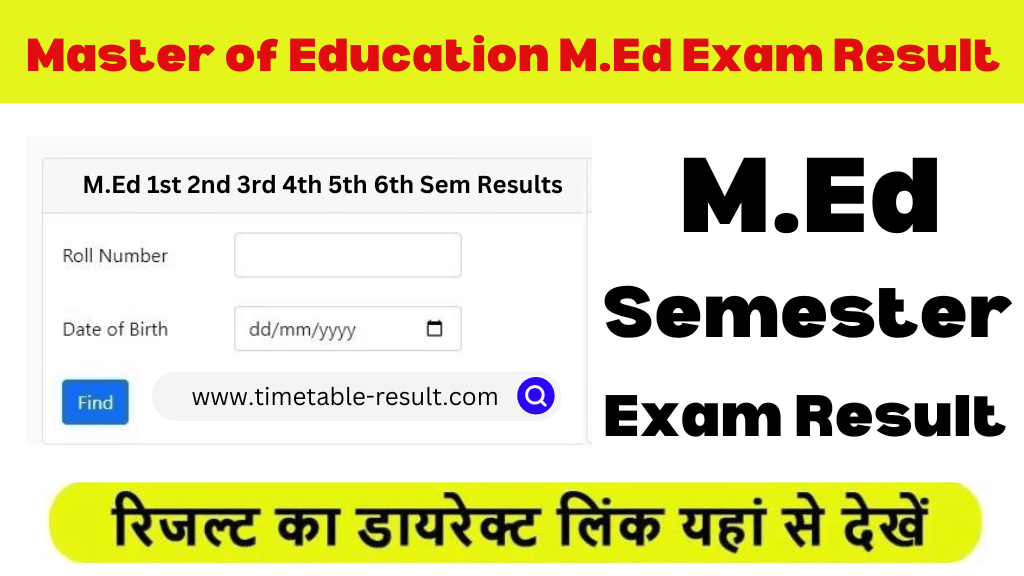 m.ed result