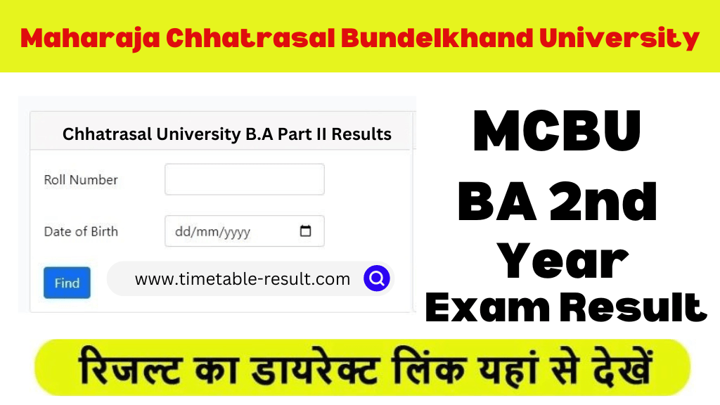 mcbu ba 2nd year result