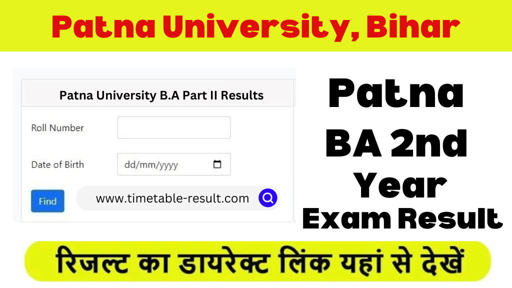 patna university ba 2nd year result