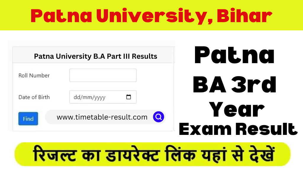 patna university ba part 3 result