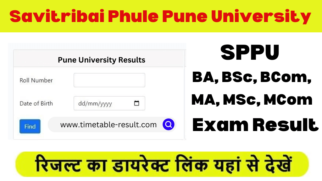 SPPU Result 2024 Pune University UG PG Online Results Pdf